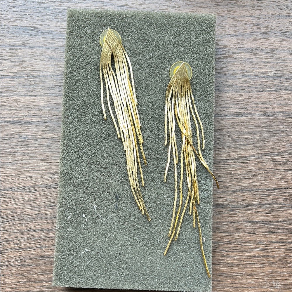Gold Fringe Earrings